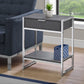 Accent Side Table, Storage Drawer, Spacious Tabletop - Furniture Home Direct