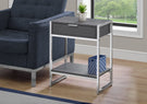 Accent Side Table, Storage Drawer, Spacious Tabletop - Furniture Home Direct