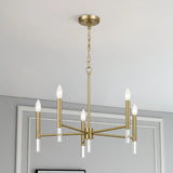 Dining Room Bundle - Extendable Table + 4 Chairs + Rug + Chandelier - Furniture Home Direct