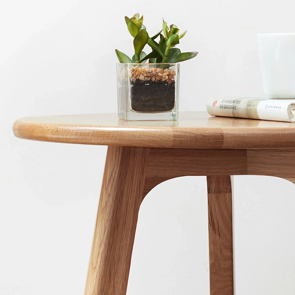 Round Small End Table, Side Table For Bedroom & Balcony - Furniture Home Direct