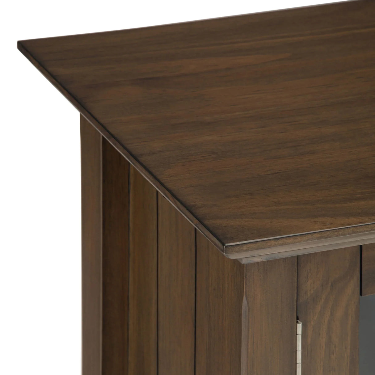 Bedford - Low Storage Media Cabinet - Rustic Natural Aged Brown - Furniture Home Direct