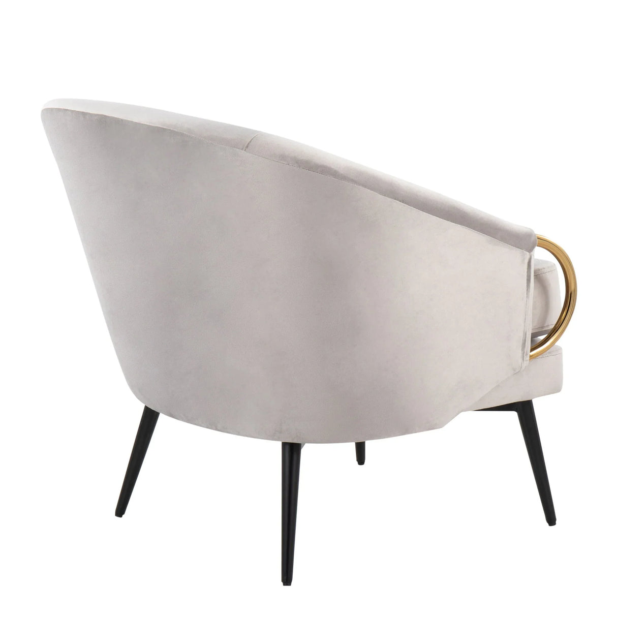 Claire - Contemporary / Glam Chair - Black / Silver - Furniture Home Direct