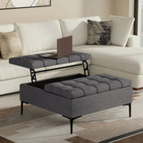 Laura - Lift Top Storage Ottoman - Furniture Home Direct