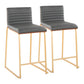 Mason Mara - Contemporary Design Fixed Height Counter Stool (Set of 2) - Furniture Home Direct