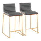 Mason Mara - Contemporary Design Fixed Height Counter Stool (Set of 2) - Furniture Home Direct