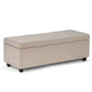 Castleford - Contemporary Storage Ottoman - Furniture Home Direct