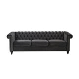 Traditional Charcoal Gray Sofa - Furniture Home Direct