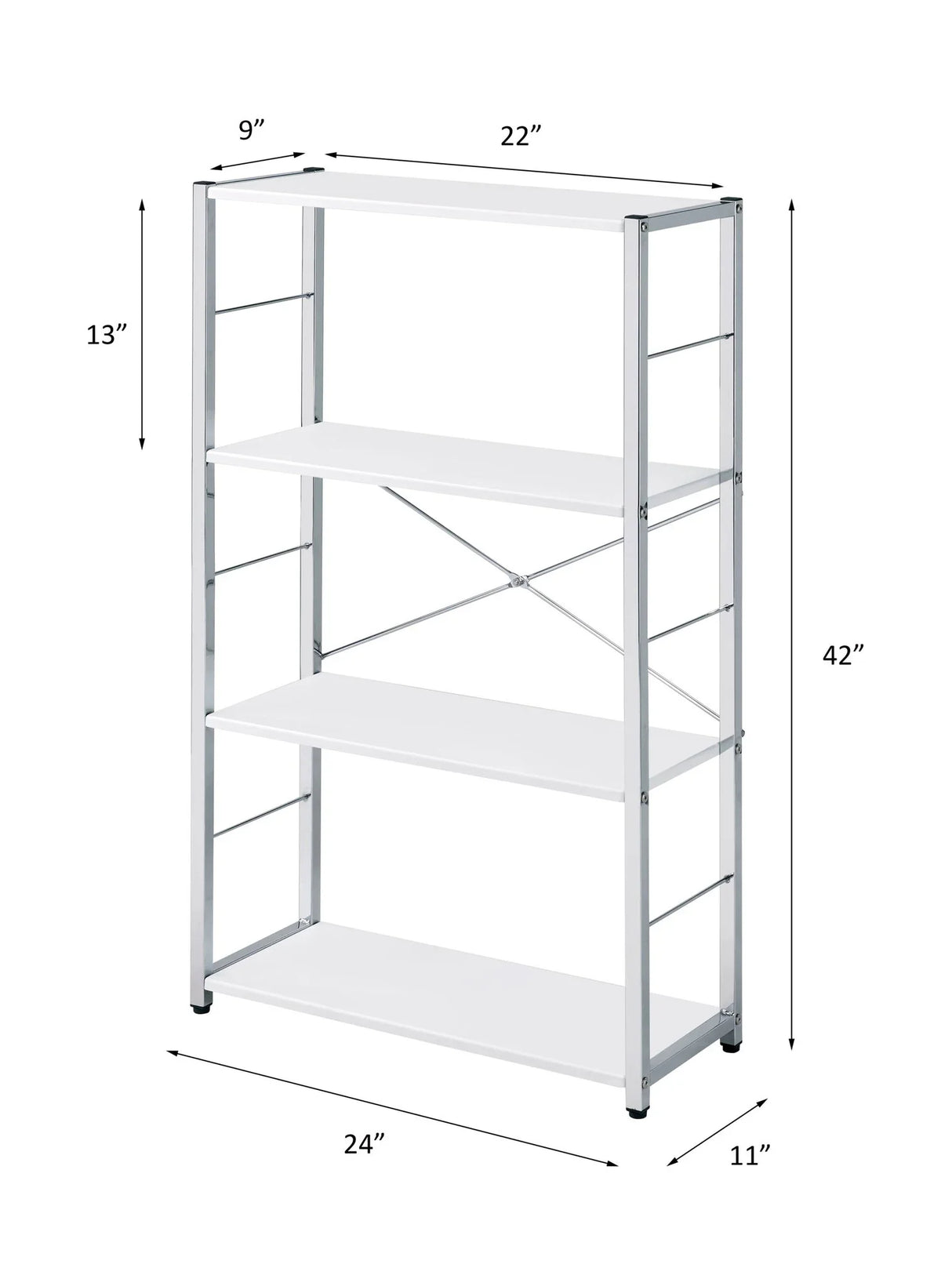 Tennos - Bookshelf - White - Furniture Home Direct