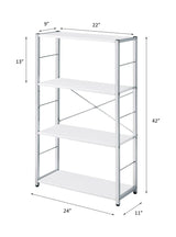Tennos - Bookshelf - White - Furniture Home Direct