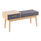 Telephone Contemporary Bench With Pull Out Drawer - Furniture Home Direct