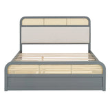 Platform Bed With Trundle And 2 Drawers - Furniture Home Direct