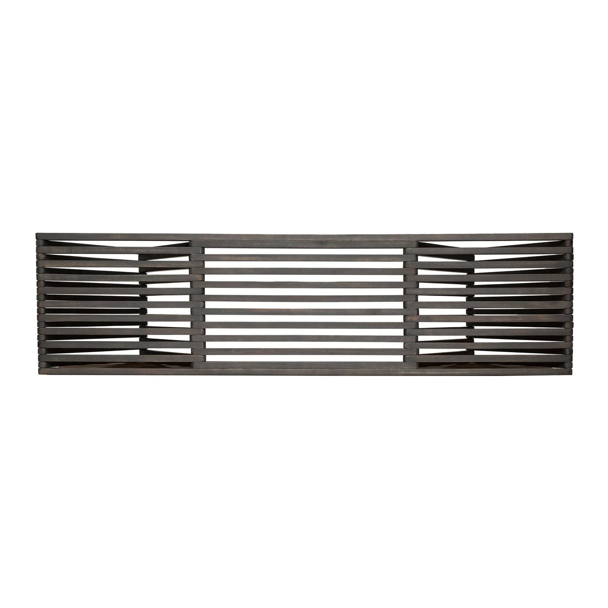 Gloaming - Outdoor Bench With Slat Design And Triangular Base