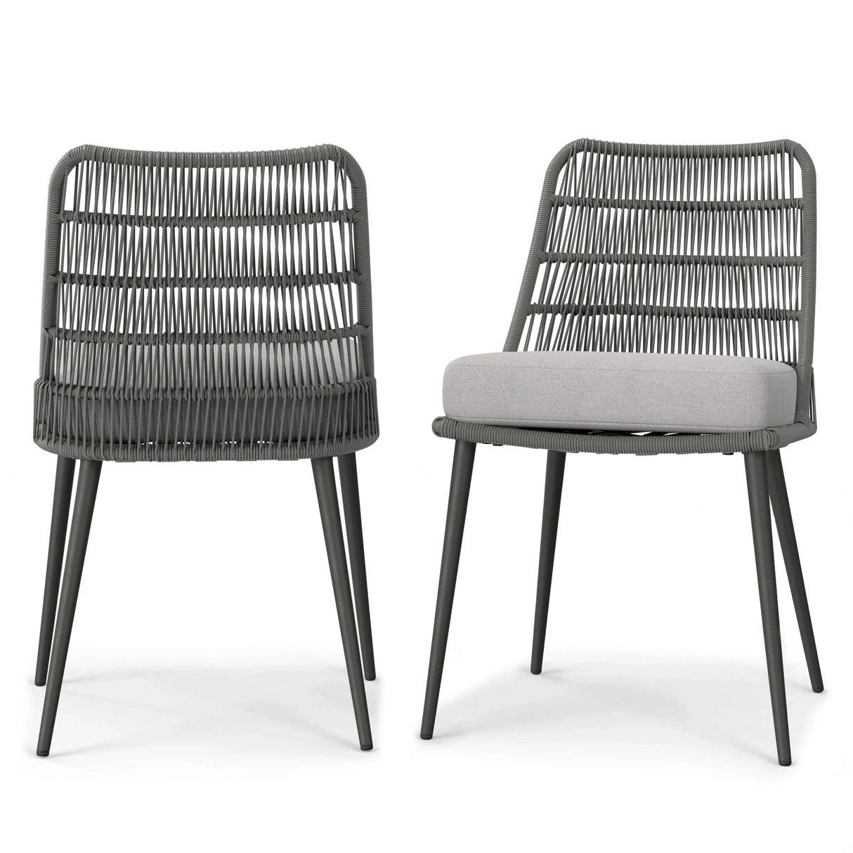 Beachside - Outdoor Dining Chair (Set of 2) - Gray - Furniture Home Direct