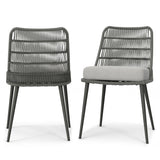 Beachside - Outdoor Dining Chair (Set of 2) - Gray - Furniture Home Direct
