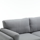 Modern 3 Piece Living Room Set - Gray - Furniture Home Direct