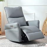270° Power Swivel Rocker Glider Recliner Chair With USB Ports - Furniture Home Direct