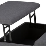 Ellis - Coffee Table Storage Ottoman Contemporary Design - Furniture Home Direct