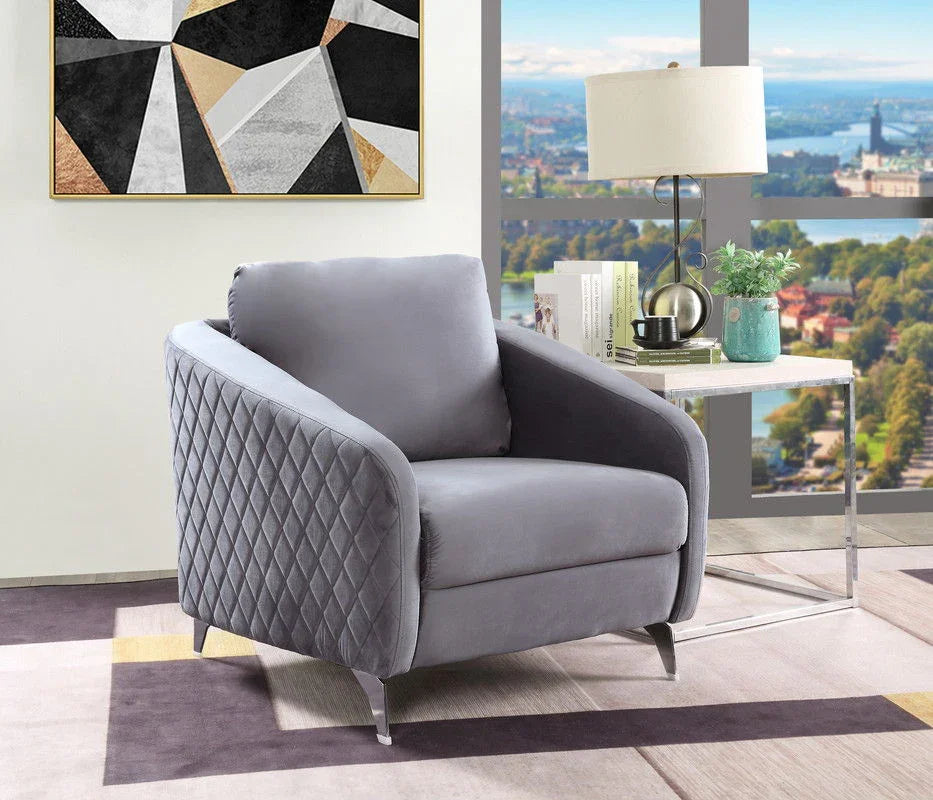 Sofia - Velvet Modern Chic Accent Armchair - Furniture Home Direct