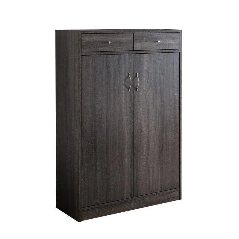 Shoe Storage Cabinet With Fives Shelves, Two Drawers, Fits 15 Pairs Of Shoes - Furniture Home Direct