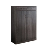Shoe Storage Cabinet With Fives Shelves, Two Drawers, Fits 15 Pairs Of Shoes - Furniture Home Direct