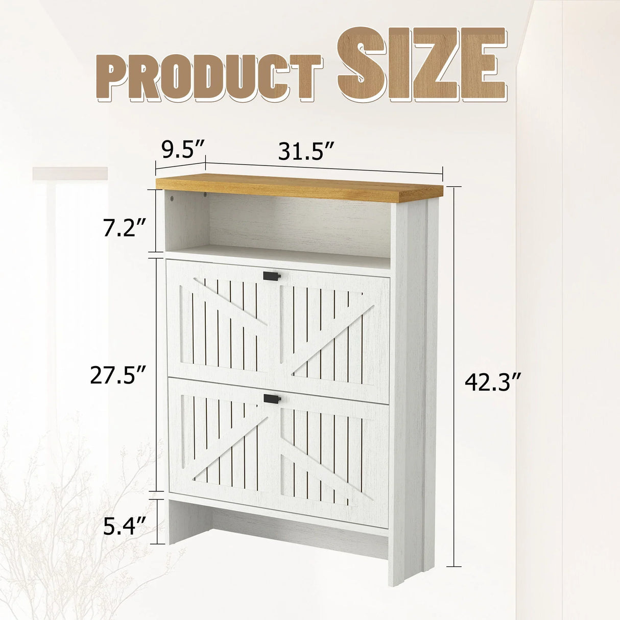 4 Layer Folding Shoe Cabinet With Metal Rounded Corners Convenient Shoe Storage - White - Furniture Home Direct