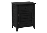 Accent Nightstand, Storage Drawer, Transitional - Furniture Home Direct