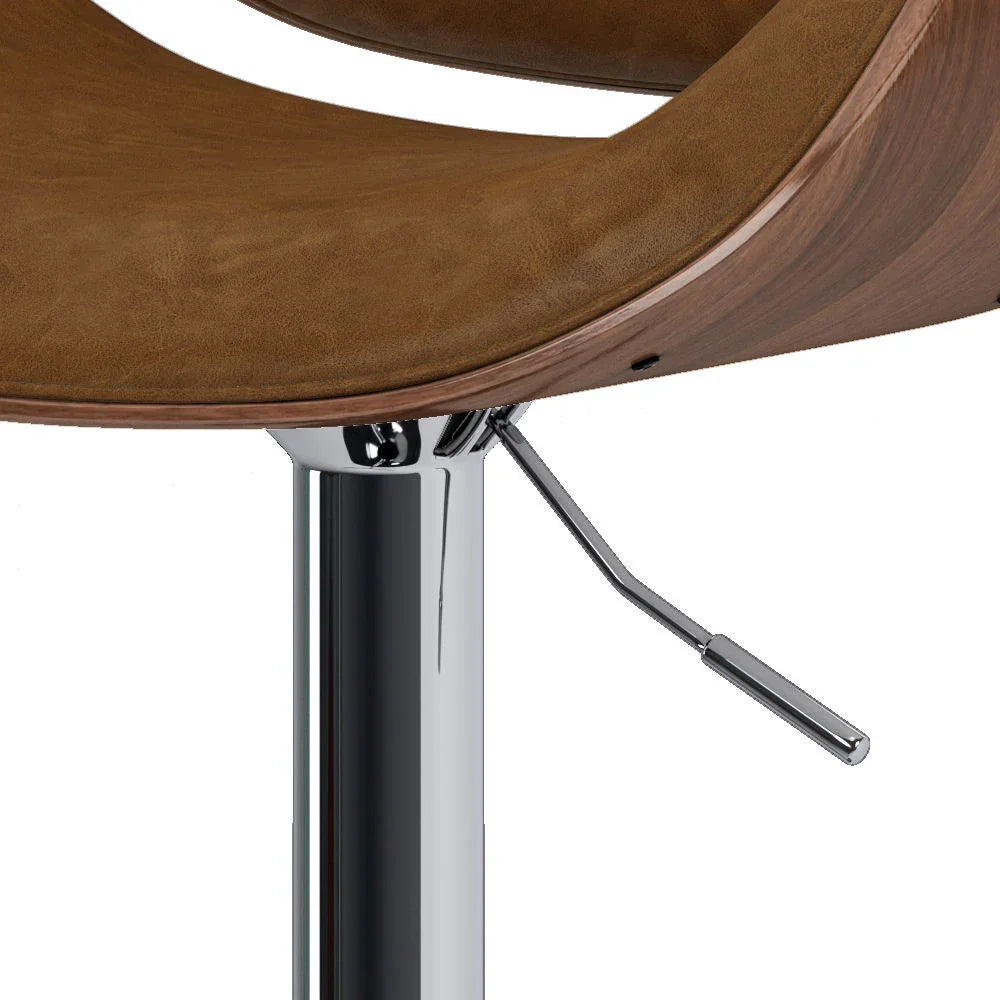 Marana - Multifunctional Handcrafted Bentwood Adjustable Swivel Bar Stool - Furniture Home Direct