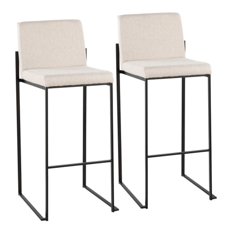 Fuji - Contemporary High Back Barstool Elegant Design - Furniture Home Direct
