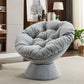 Oversized Swivel Accent Chair, 360 Swivel Barrel Chair, Papasan Chair For Living Room Bedroom - Furniture Home Direct
