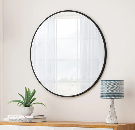 Wall Circular Mirror Metal Framed Mirror Round Vanity Mirror Dressing Mirror, For Bathroom, Living Room, Bedroom Wall Decor - Furniture Home Direct