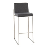 Fuji - Contemporary And Modern Elegance High Back Barstool - Furniture Home Direct