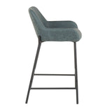 Daniella - Industrial Fixed Height Counter Stool (Set of 2) - Furniture Home Direct