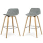 Randolph Bentwood - Upholstered Counter / Bar Height Stool (Set of 2) - Furniture Home Direct
