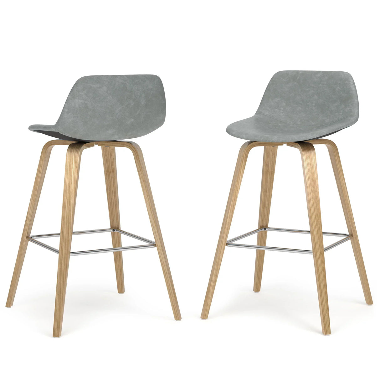 Randolph Bentwood - Upholstered Counter / Bar Height Stool (Set of 2) - Furniture Home Direct