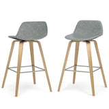 Randolph Bentwood - Upholstered Counter / Bar Height Stool (Set of 2) - Furniture Home Direct