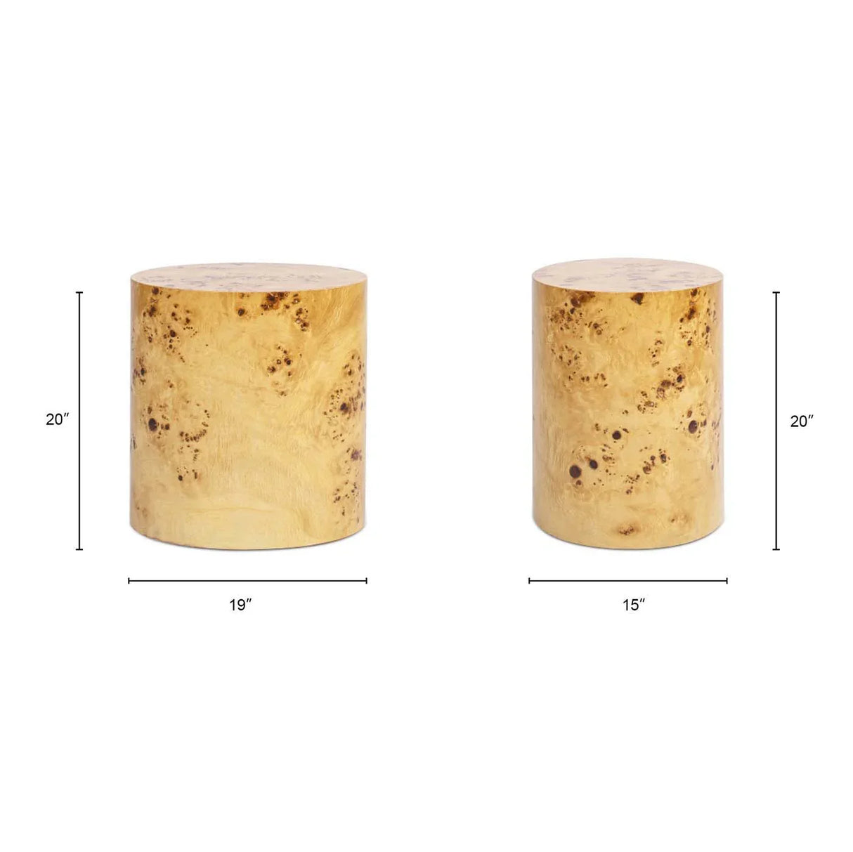 Nebula - Accent Oval Pillar Side Table - Furniture Home Direct