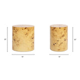 Nebula - Accent Oval Pillar Side Table - Furniture Home Direct