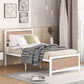 Platform Bed, Metal And Wood Bed Frame With Headboard And Footboard - Furniture Home Direct
