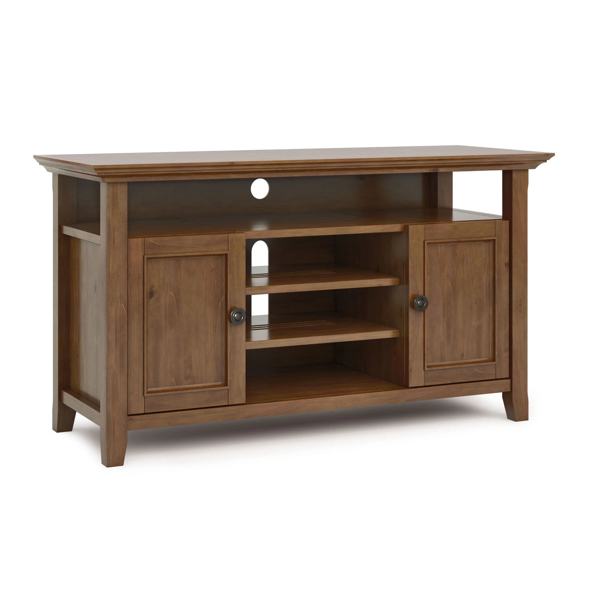 Amherst - TV Media Stand - Medium Saddle Brown - Furniture Home Direct