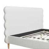 Stockholm - Modern Wavy Headboard Platform Bed - Furniture Home Direct