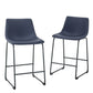 Industrial Counter Stools (Set of 2) - Furniture Home Direct