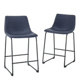 Industrial Counter Stools (Set of 2) - Furniture Home Direct