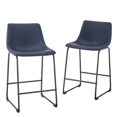 Industrial Counter Stools (Set of 2) - Furniture Home Direct