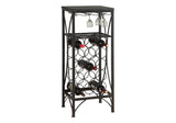 Home Bar, Wine Rack, Transitional - Black - Furniture Home Direct
