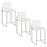 Fuji - Contemporary High Back Counter Stool, Functional Design - Furniture Home Direct