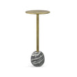 Melene - End Table - Gray / Gold - Furniture Home Direct