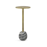 Melene - End Table - Gray / Gold - Furniture Home Direct