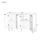 Modern TV Stand With 2 Spacious Storage Space And Anti-Tip Device - Furniture Home Direct