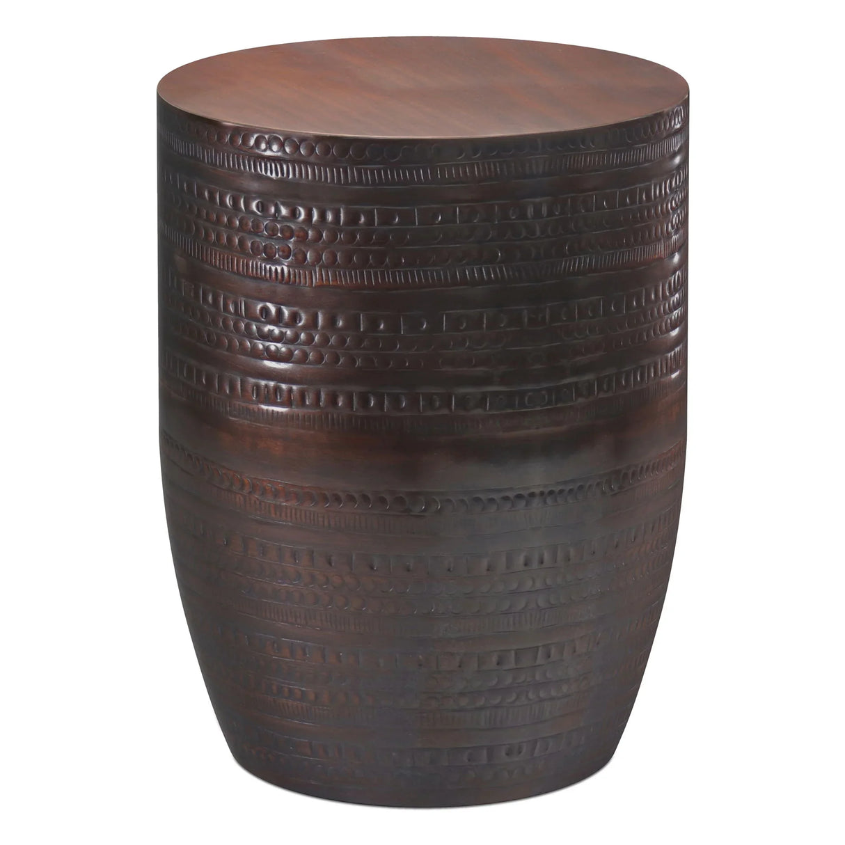 Johnsen - Handcrafted Large Metal Accent Table - Furniture Home Direct