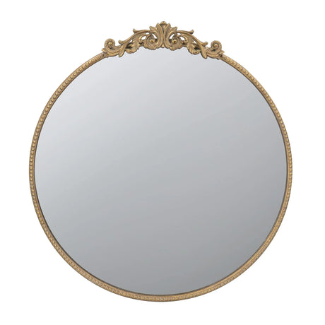 Classic Design Mirror With Baroque Inspired Frame For Bathroom, Entryway Console Lean Against Wall - Furniture Home Direct